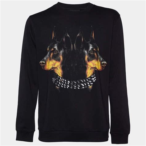 givenchy double doberman sweater|givenchy sweatshirt fleece.